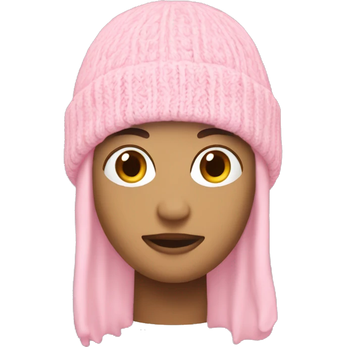 Light pink beanie no head or body emoji