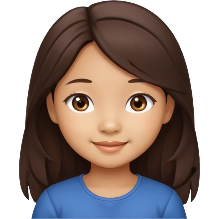 Create 4 cute emoji-style illustrations of a Filipina girl, chibi cartoon style, round face, warm brown skin, long dark hair.
Emoji 1: smiling sweetly with soft eyes.
Emoji 2: blushing shyly, hands near face, kilig expression.
Emoji 3: playful wink with a small heart.
Emoji 4: blowing a kiss. emoji