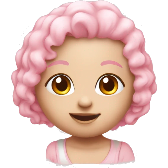 Heart baby pink emoji