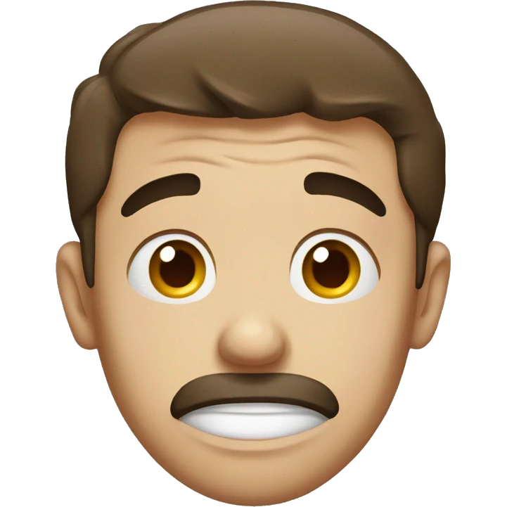 Desperate face emoji