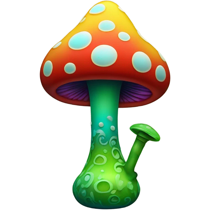 A bong that’s mushroom themed emoji