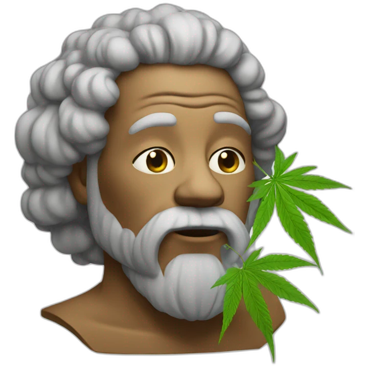 god smoking weed emoji