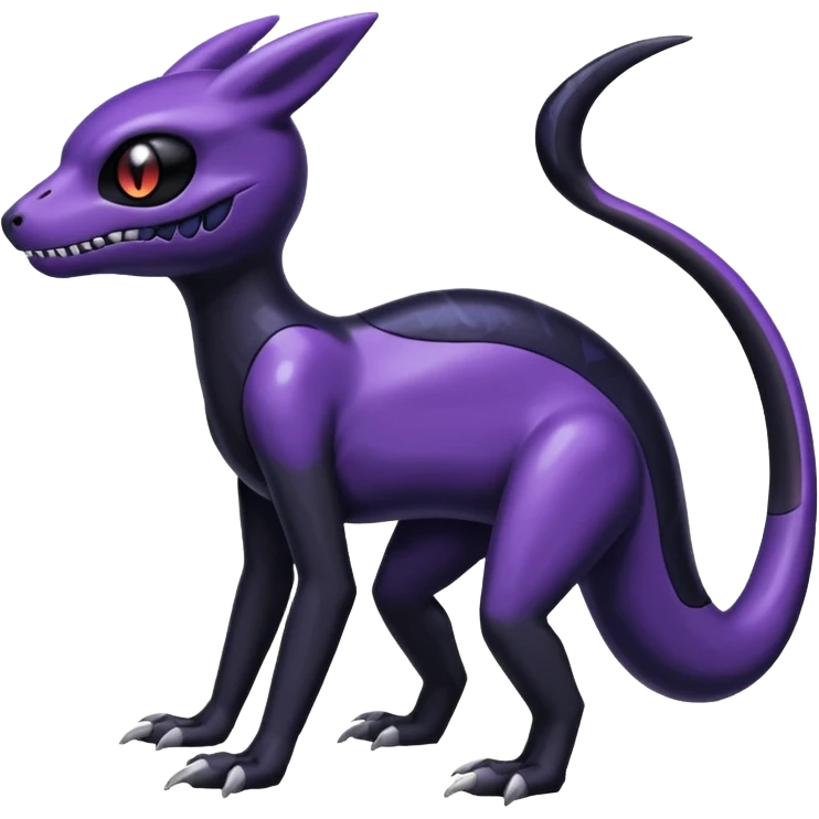 Shiny Duskull-Salandit-Umbreon-Fakémon-hybrid-creature (full body)  emoji