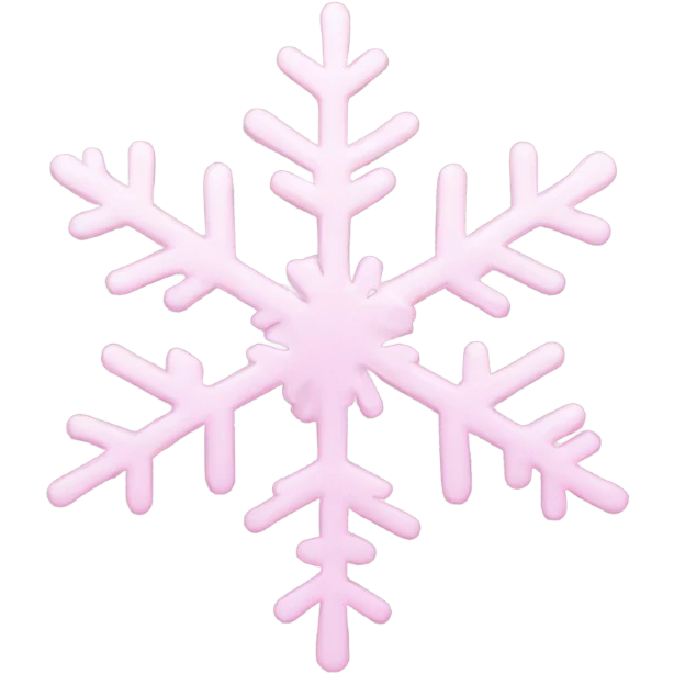 pastel pink snowflake  emoji