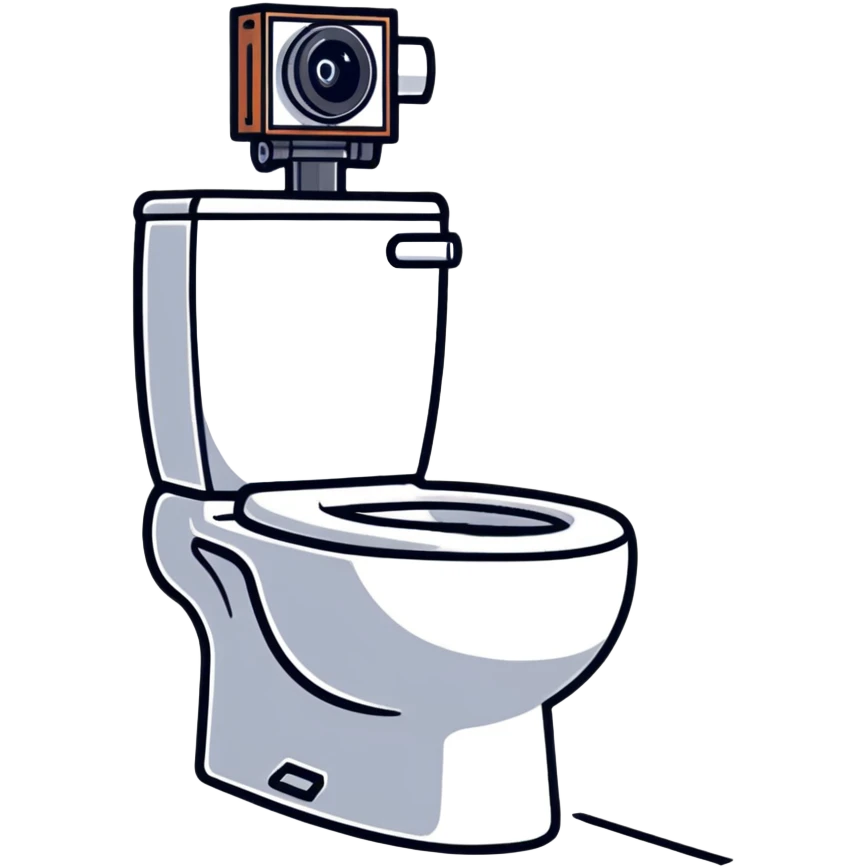 toilet with camera on head, skibidi toilet cameraman emoji