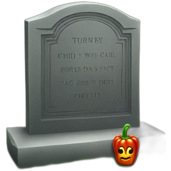 gravestone+chili emoji