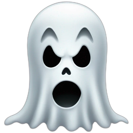 scary ghost emoji