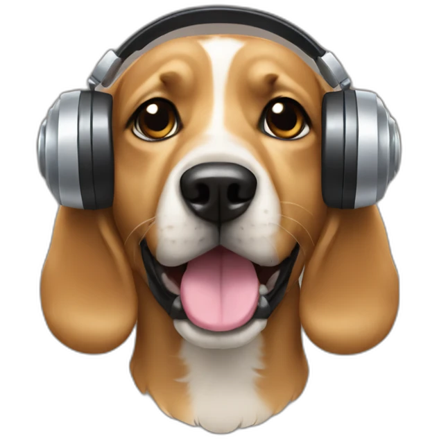 dog dj emoji