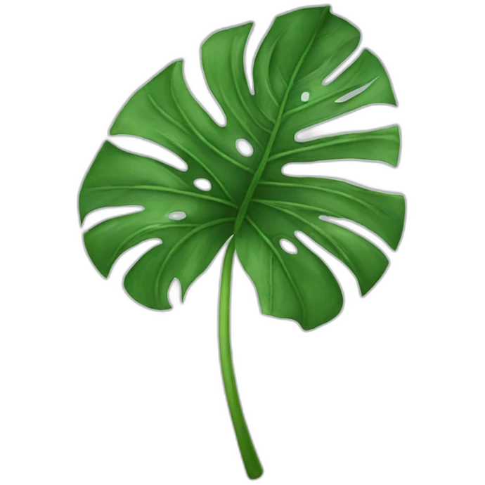 monstera leaf emoji