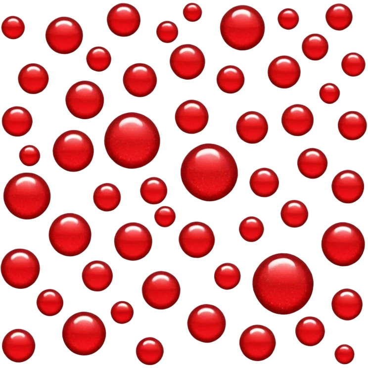 red glitter ping emoji