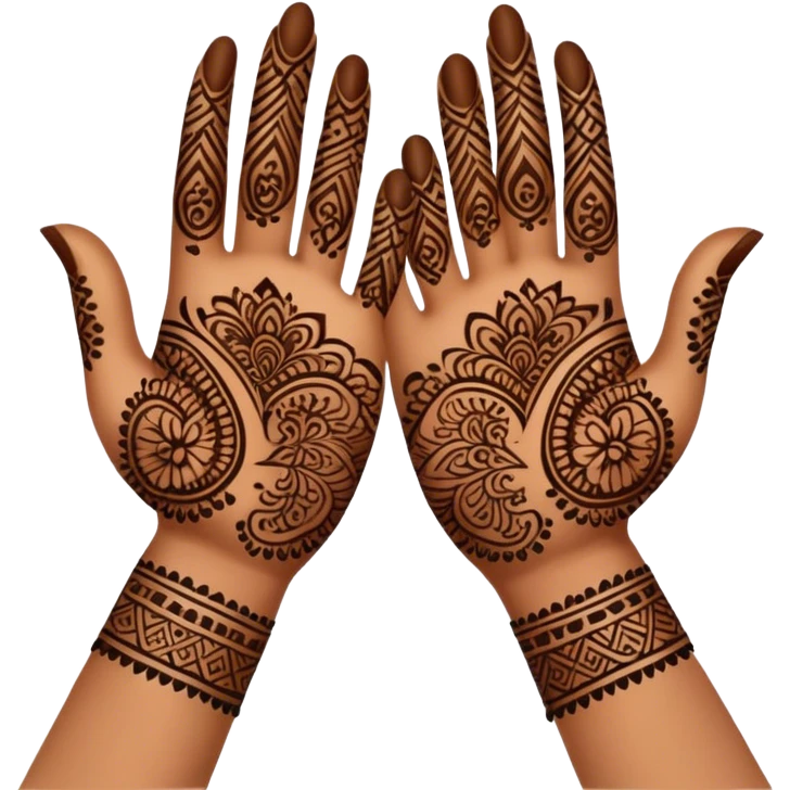 Arabic henna Hands  emoji