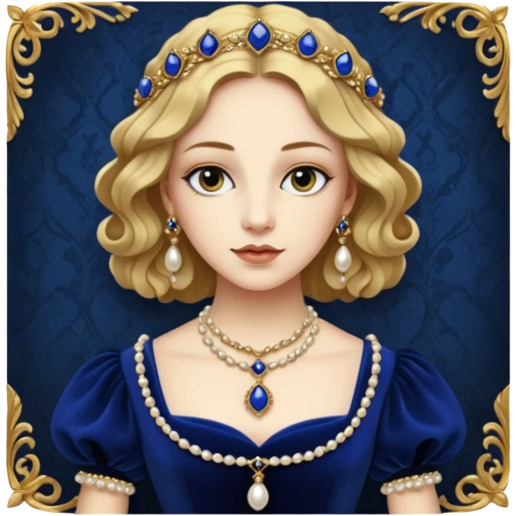 Renaissance lady  emoji