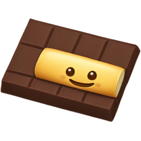 iPhone chocolate bar emoji