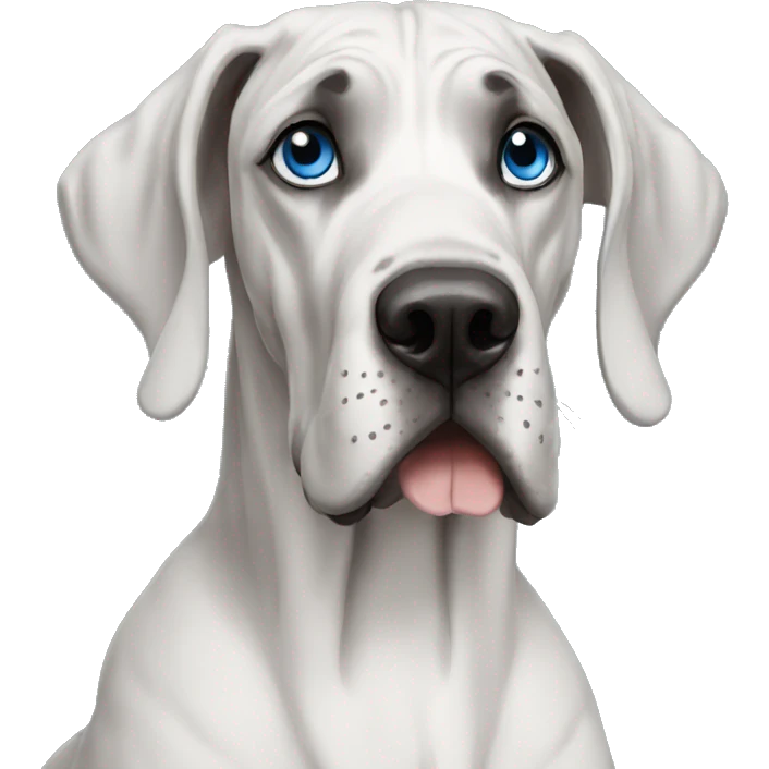 Great dane blue eyes emoji