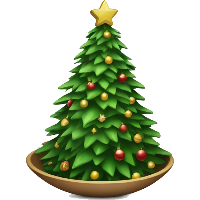 Christmas tree on the bowl  emoji