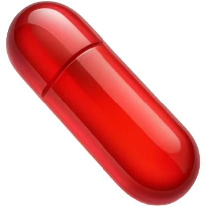 Red transparent pill  emoji
