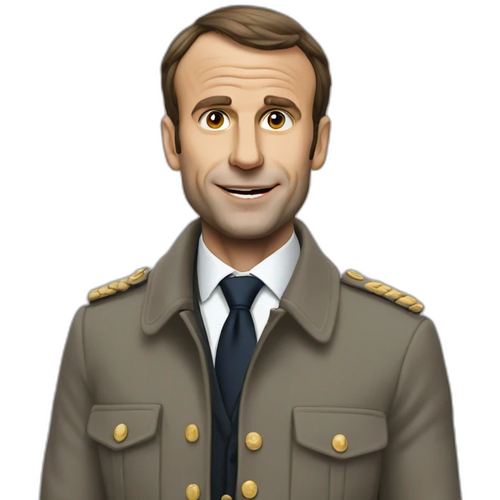 Macron qui rigole emoji