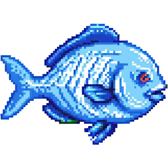 blue fish emoji