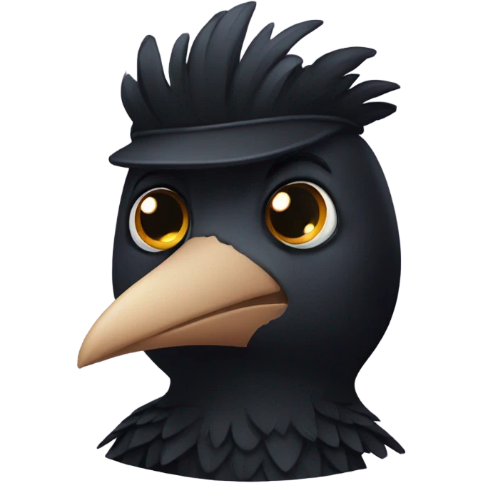Cute crow emoji