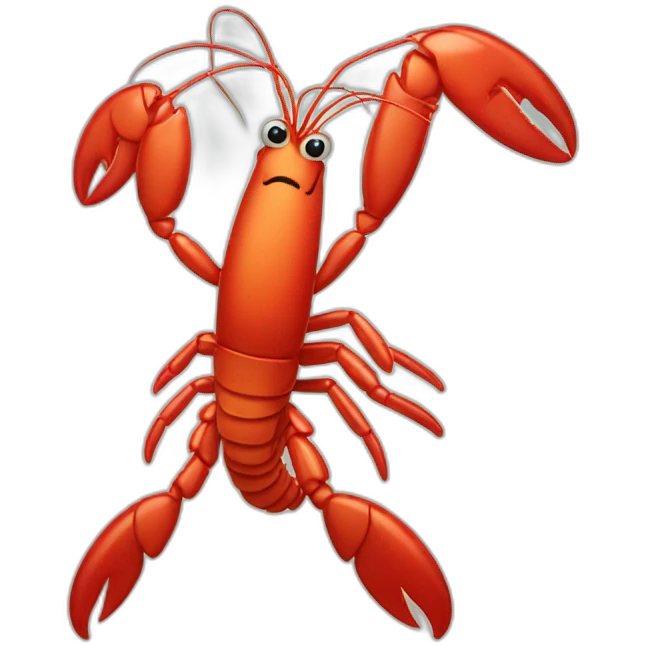 Lobster dancing emoji