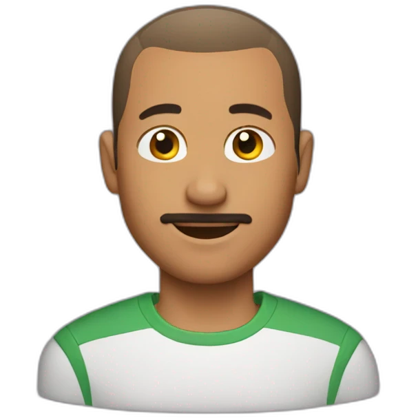man with buzz hair cut emoji