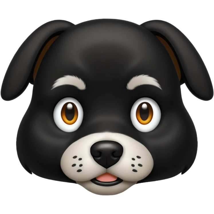 Perro negro emoji