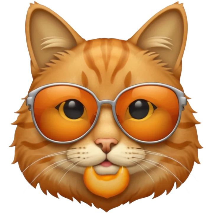 Cat wearing sunglasses emoji