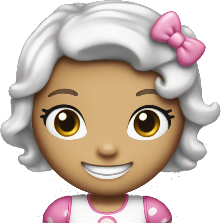 Hello kitty girl smile emoji