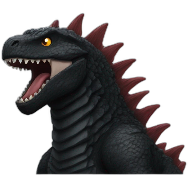 black godzilla emoji