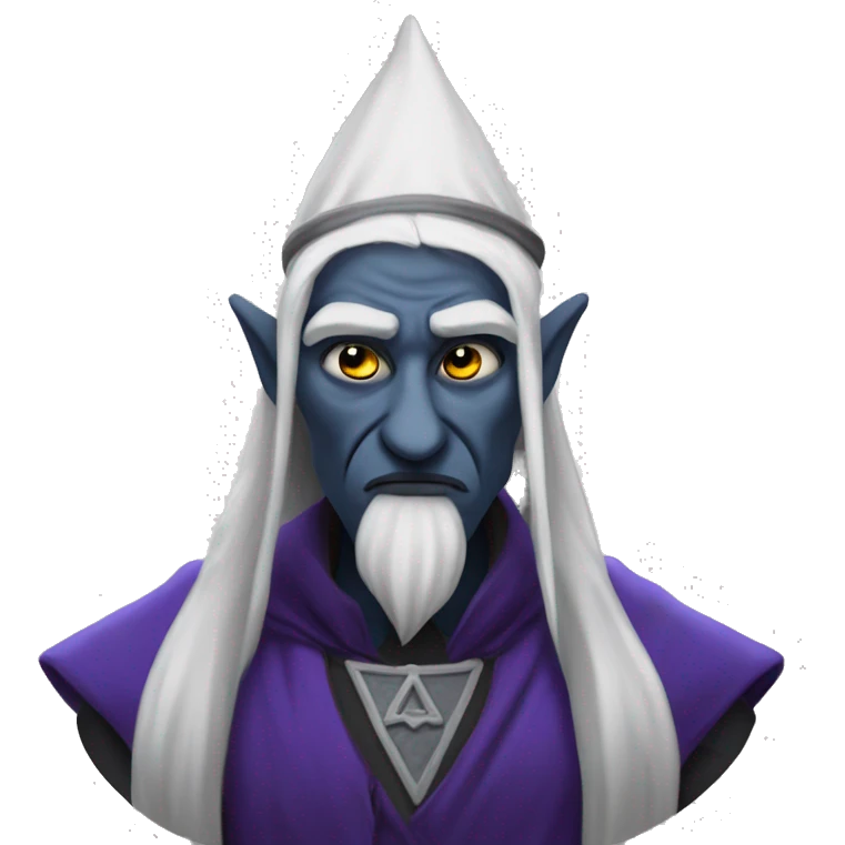 Gromph baenre drow wizard grumpy emoji