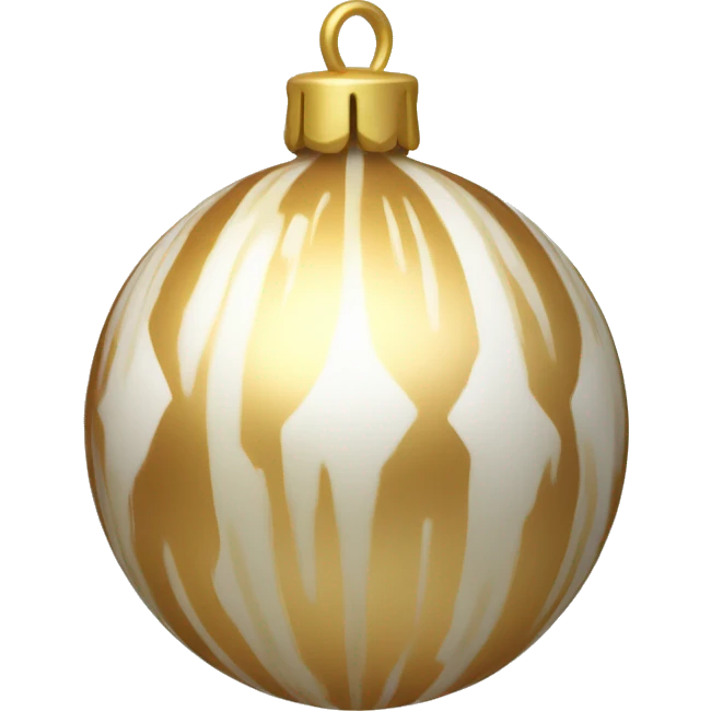 beige, golden and white shiny ornament emoji