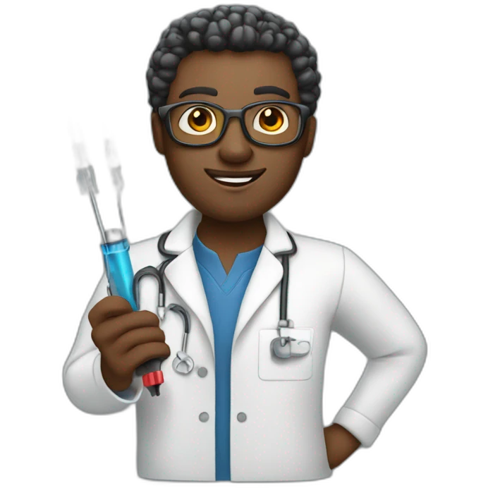 black computer scientist with screwdrivers emoji
