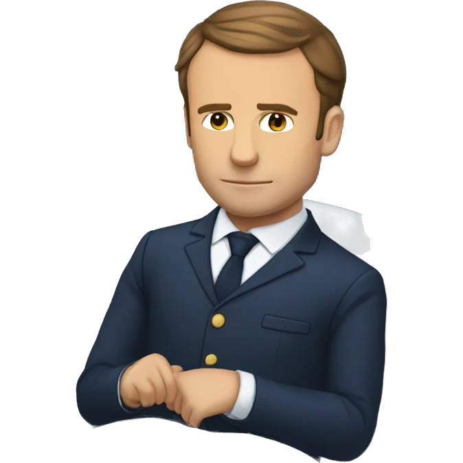 Macron en train de dormir emoji