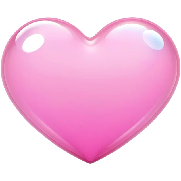 Pink heart and bubble emoji