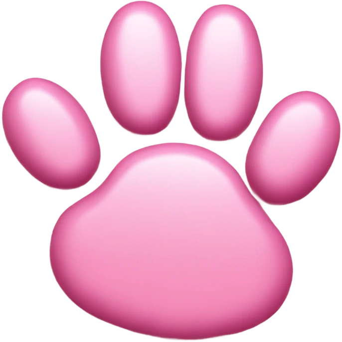 Pink cat paw emoji