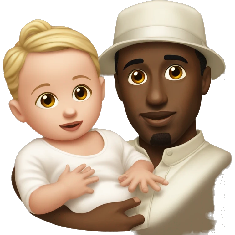 P diddy with a baby emoji