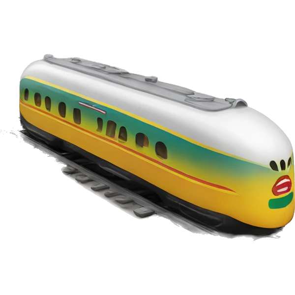 Toy streamliner train emoji