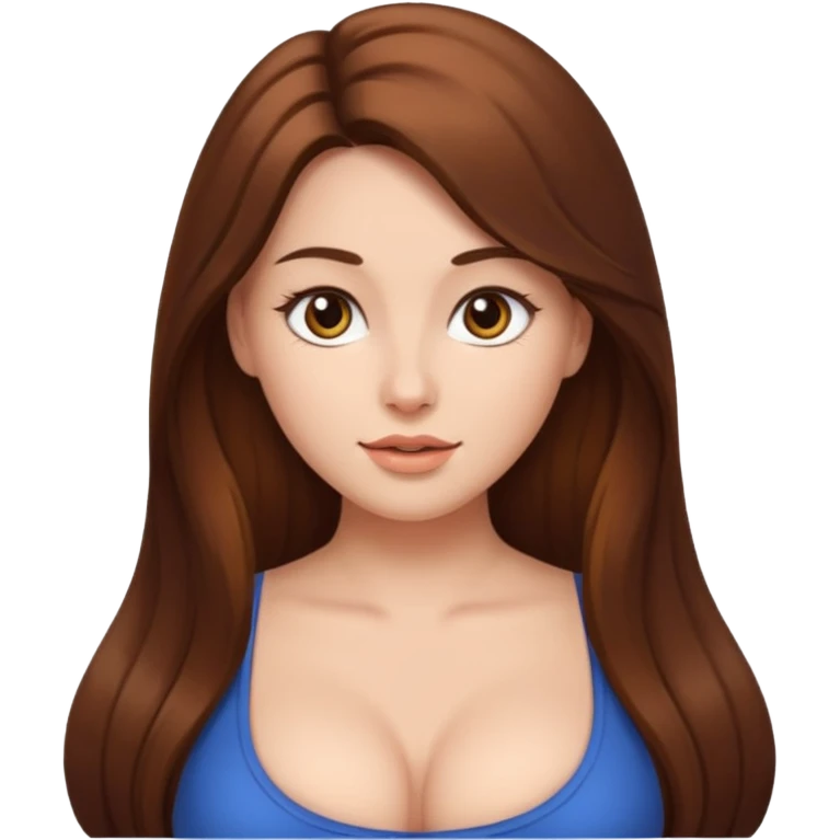 Девушка с большой голой грудью emoji