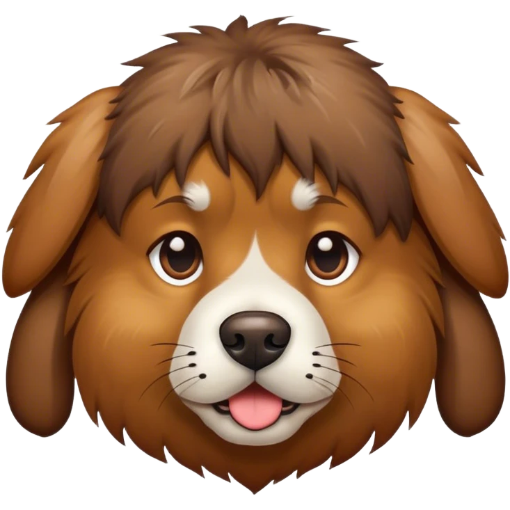 Dog with shit on the head  emoji