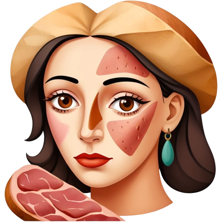picasso abstract SPAM MEAT spain woman painting emoji
