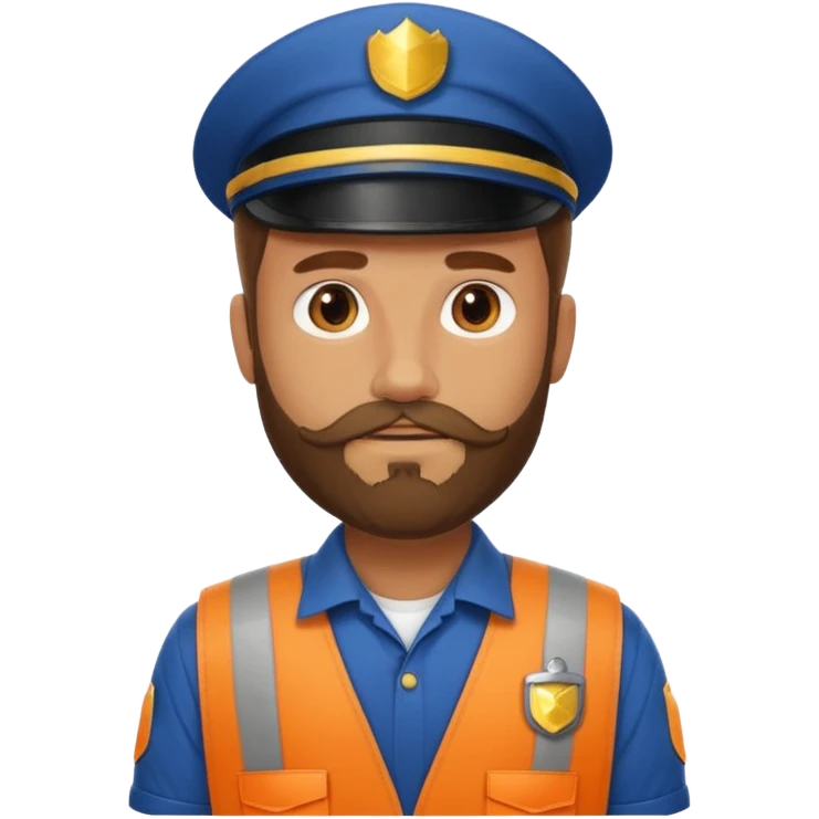 bearded courier emoji