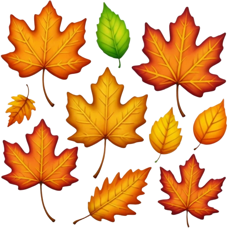 fall leaves  emoji