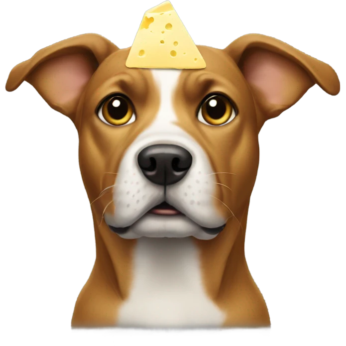Dog with butter on its head emoji