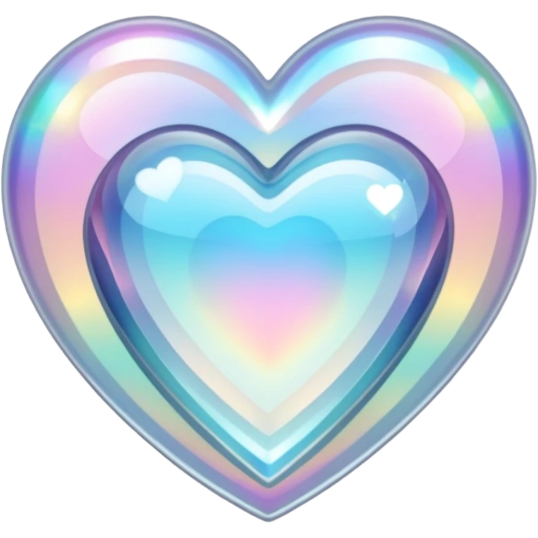 white heart with a crystal border emoji