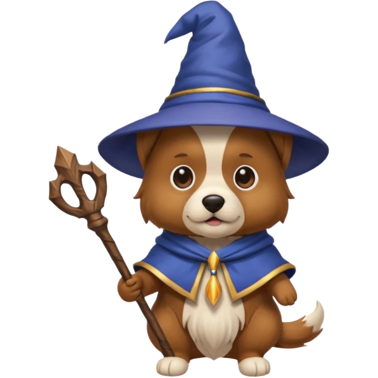 Dog wizard emoji