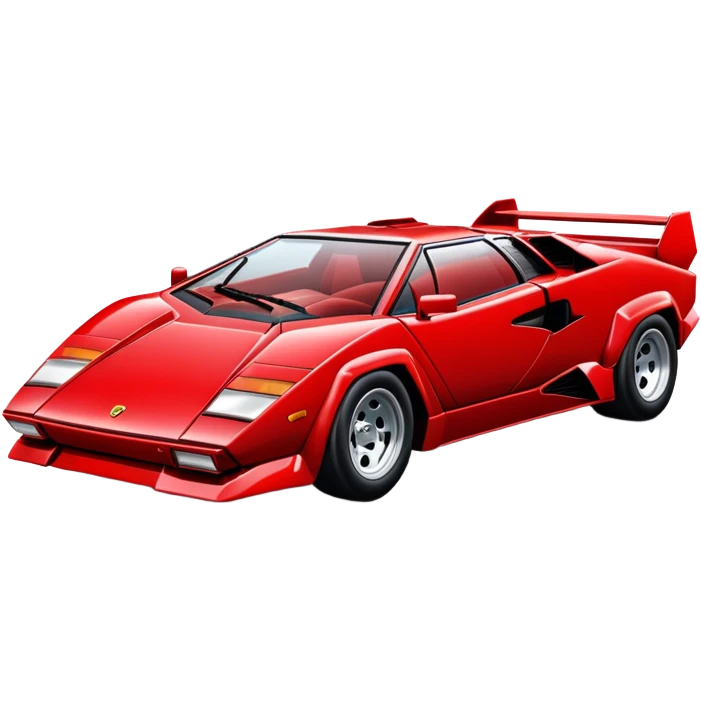 red Lamborghini Countach emoji