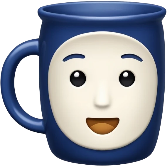 dark blue mug emoji
