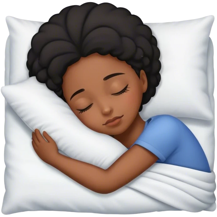 black girl sleeping  emoji