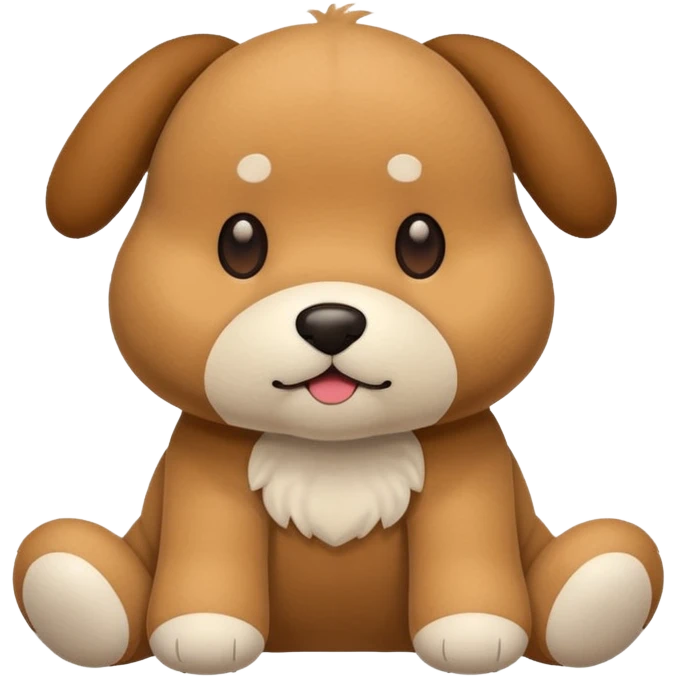 Plush dog toy  emoji