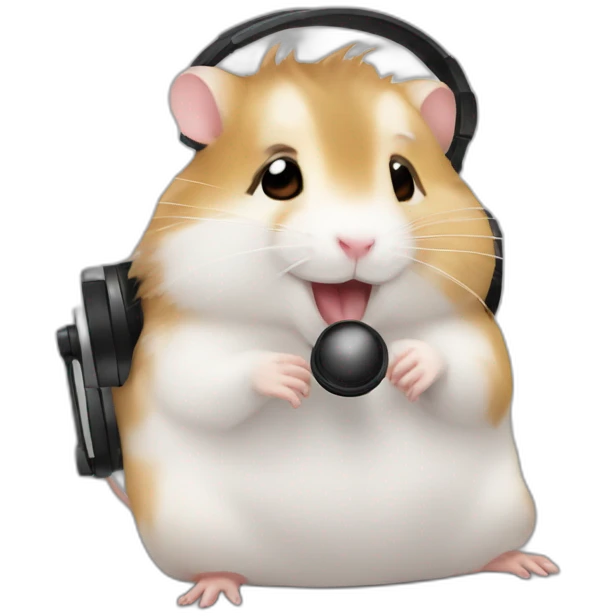 Hamster music emoji
